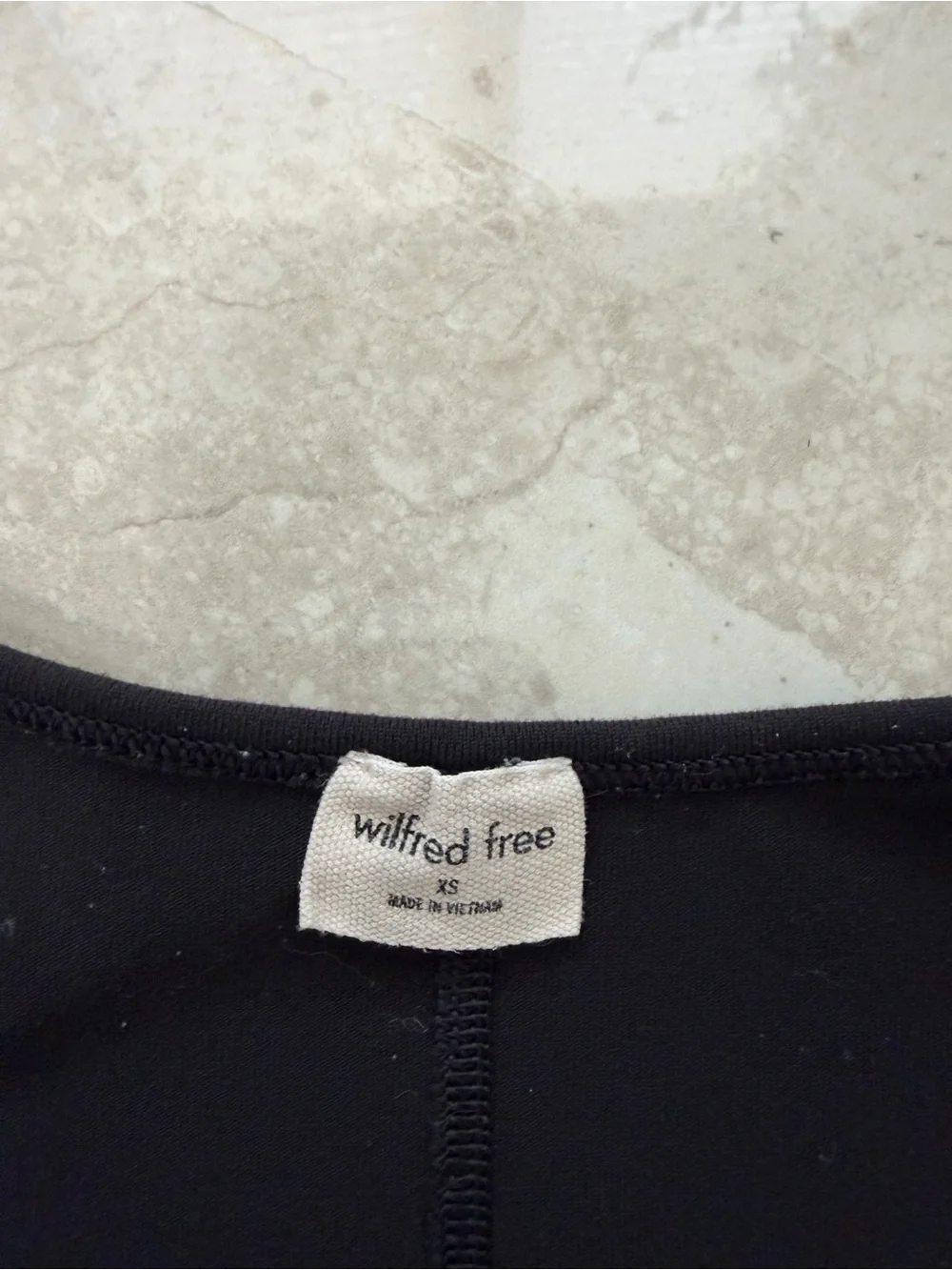 Aritzia Wilfred Black Tank Short One-Piece Bodysuit